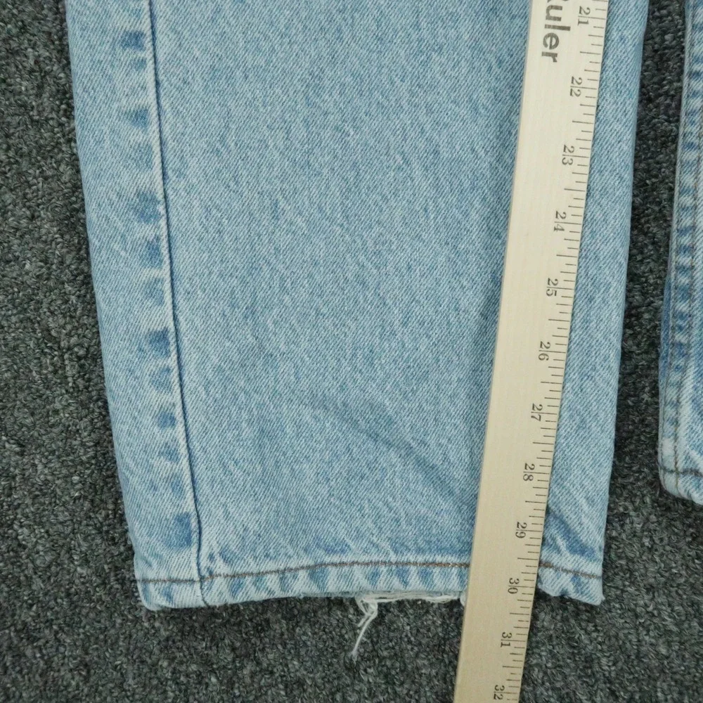 VINTAGE Levis Jeans Mens 38x30 Light Wash 505 Straight Leg Orange Tab Y2K 90s